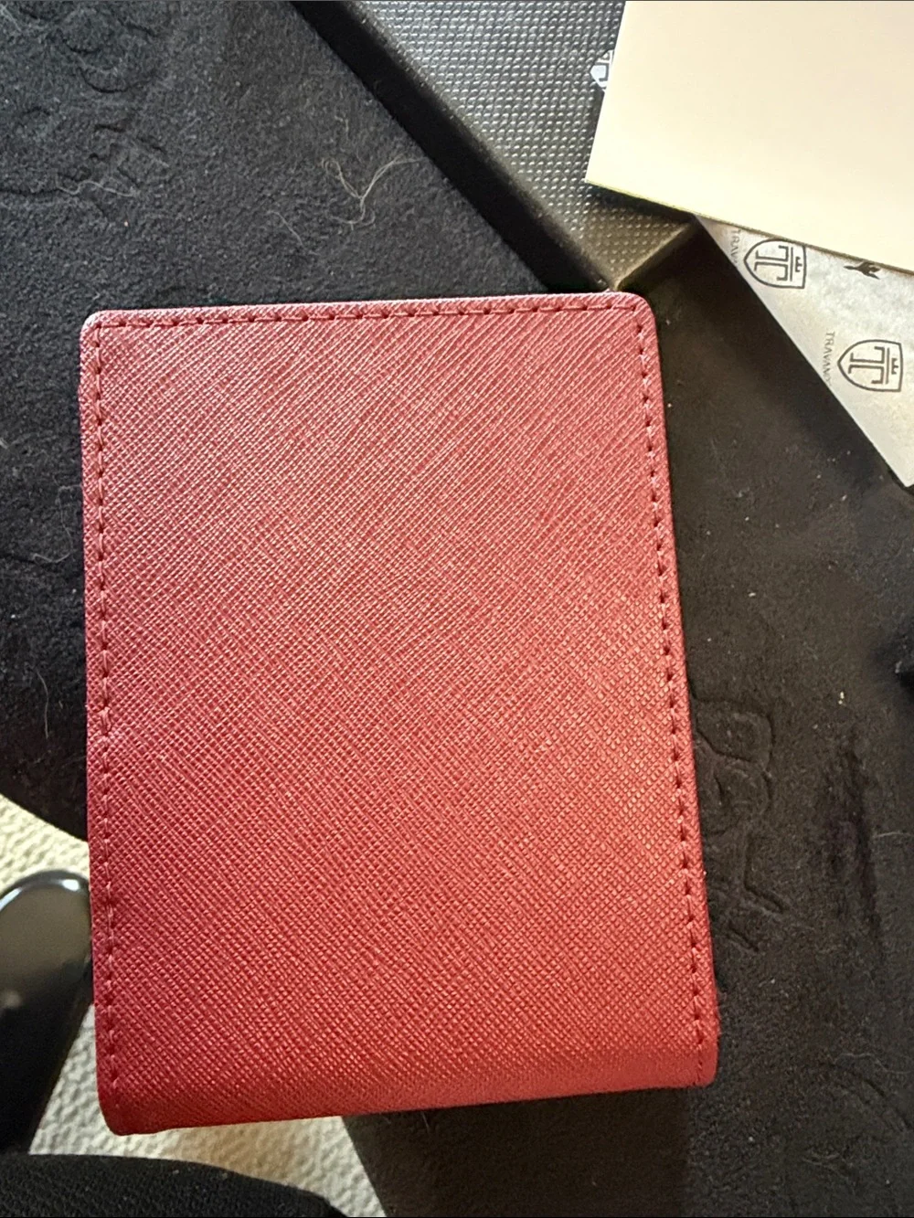Travando Burgundy Card & Key Holder Wallet for Men